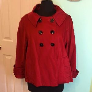 Red Pea Coat